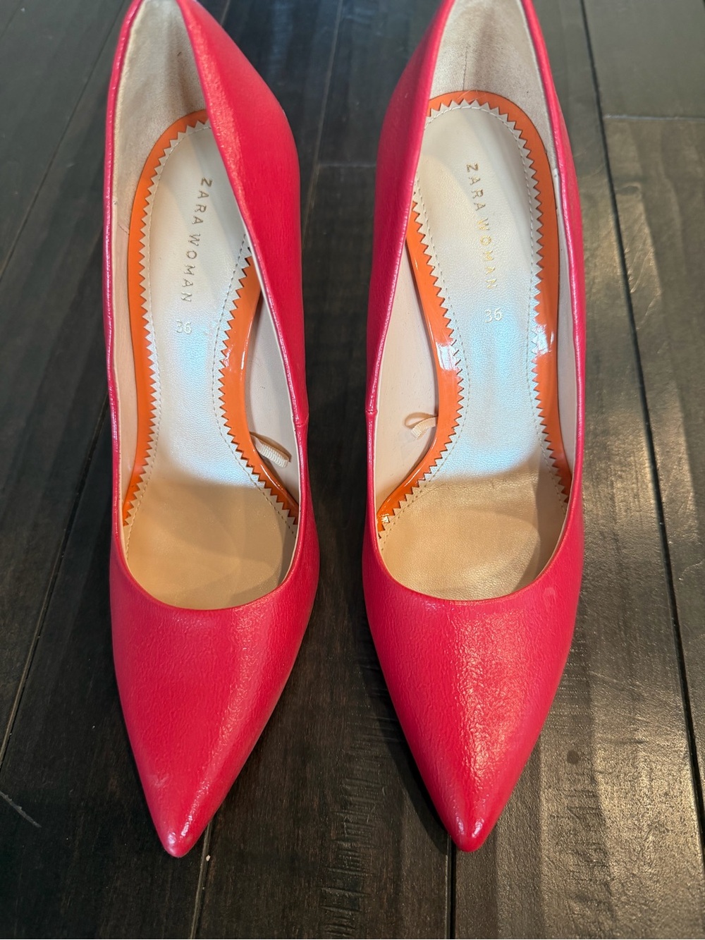Zara Pink Pointed-Toe Pumps. Worn once.